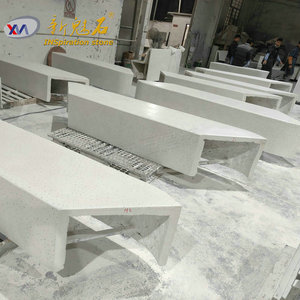 Nuevos Materiales de Construcción de Piedra, Banco de Hormigón UHPC Gris de Alta Resistencia, Asientos para Patio Exterior, Foshan, Guangdong - Product Image 3