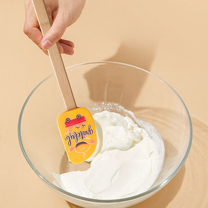 Tùy Chỉnh Mang Nhãn Hiệu Logo Thìa Với Hình Trái Tim Silicone Gỗ Xử Lý Bền Vững Trung Quốc-Thực Hiện Công Cụ Nhà Bếp - Product Image 4