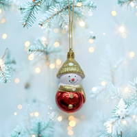 Décorations de Noël, décorations pour sapin de Noël, ornements, fournitures de décoration, plastique électroplaqué, peint