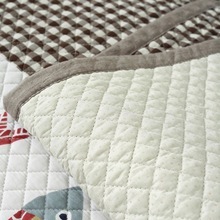 Coussins de canapé imprimés à carreaux simples avec motif de poisson de dessin animé <span class=keywords><strong>pour</strong></span> toutes les saisons, en coton universel antidérapant, serviettes de canapé en gros - Product Image 2