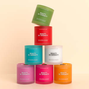 Pots à bougies en verre coloré gaufré de 14 oz, contenants résistants à la chaleur, <span class=keywords><strong>cire</strong></span> de soja parfumée pour les fabricants de bougies - Product Image 3