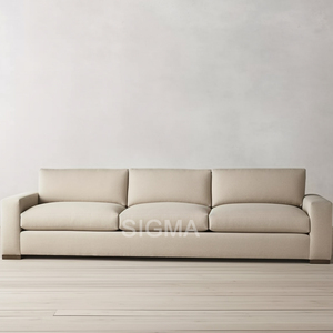 أثاث بتصميم كلاسيكي لغرفة المعيشة أريكة <span class=keywords><strong>Churchill</strong></span> منخفضة وعميقة مع رؤوس نيلهيدس - Product Image 2