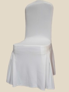 Housse de chaise en spandex avec jupe, taille personnalisée, extensible, durable, lavable en machine, style classique pour mariage, événement, hôtel - Product Image 6