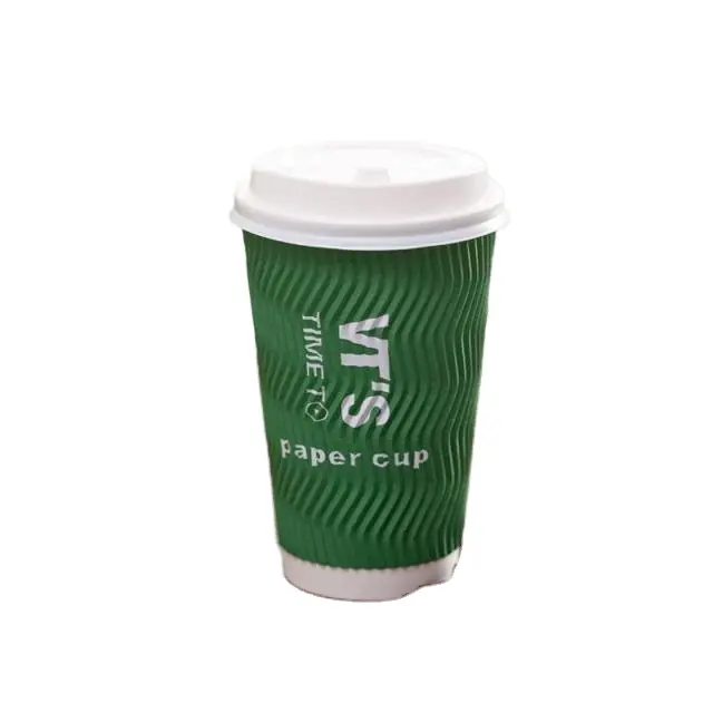 Đa Kích thước trong kho disposableable 6 7 8 16 20 22 24 9 10 12 14 oz đôi tường cà phê nóng uống cốc giấy