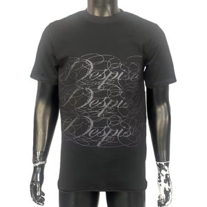 T-shirt pour homme 100% coton Logo personnalisé Design de qualité supérieure Col rond surdimensionné T-shirt ample Streetwear T-shirt uni pour homme - Product Image 1