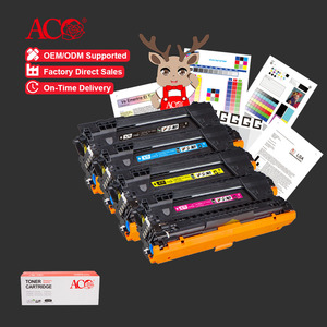 Cartucho del fabricante ACO CF450A <span class=keywords><strong>CF451A</strong></span> CF452A CF453A 655A Compatible para HP M652n M653dn MFP M681 M682z MOQ bajo - Product Image 1