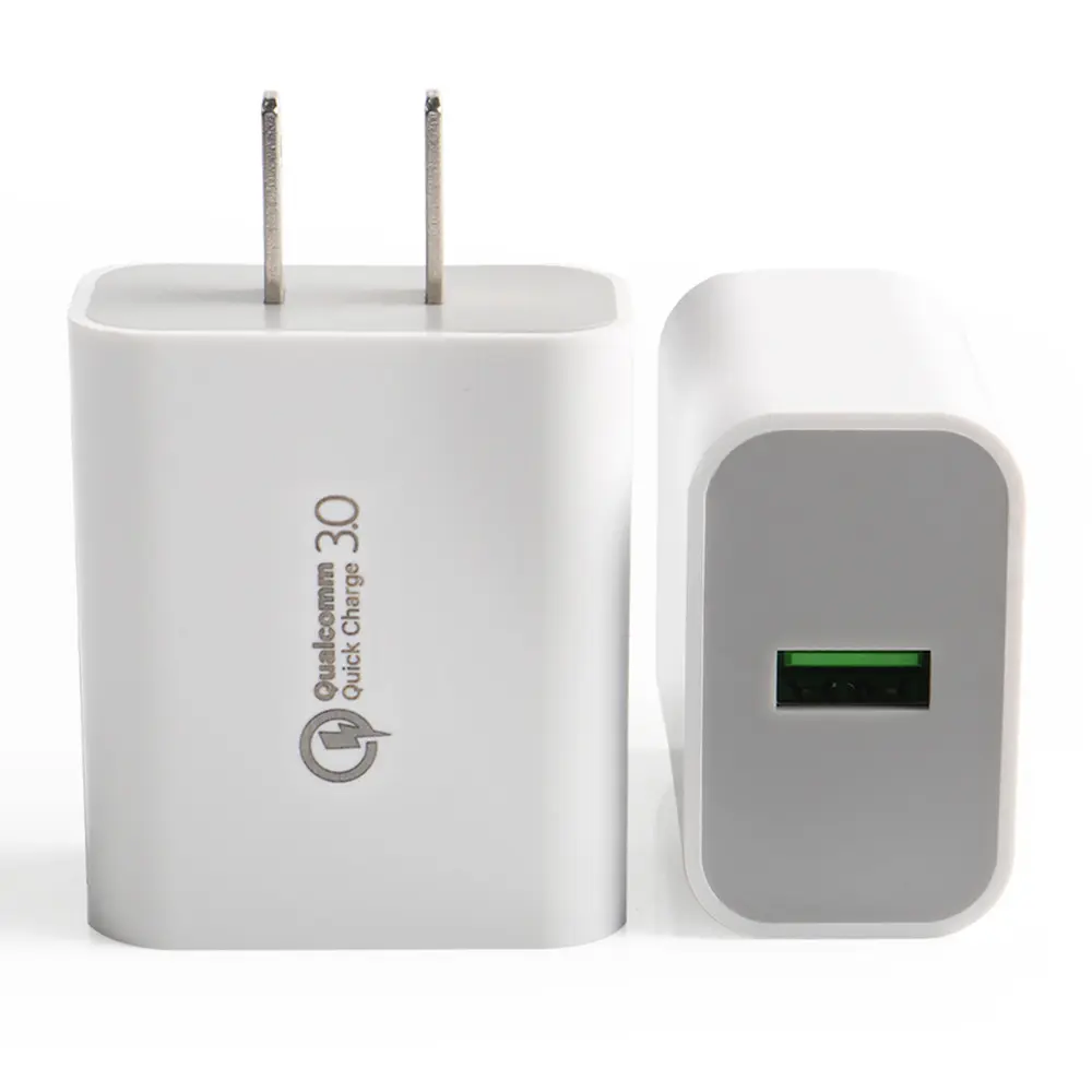 cell phone chargers wholesale new products 18W QC 3.0 travel wall charger for phone