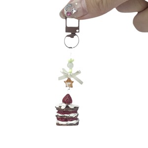 Porte-clés Pendentif Gâteau aux Fraises, Breloque <span class=keywords><strong>de</strong></span> Téléphone, Pendentif pour Femme - Product Image 6