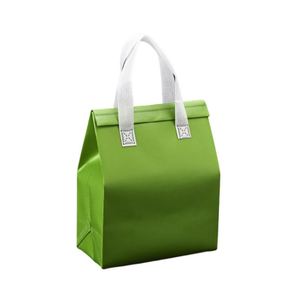 Sac isotherme personnalisé avec logo imprimé, sac isotherme non tissé, sac à emporter pour la livraison de repas, garde les aliments chauds et frais - Product Image 4