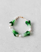 Perle d'eau douce à la mode et collier de perles d'imitation non-ternir élégant chou légumes bijoux pour femmes hommes