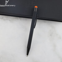 Stylo à bille en métal de couleur personnalisée NOIR Stylo à bille avec logo gravé au laser pour cadeau promotionnel Production rapide RTS PENS