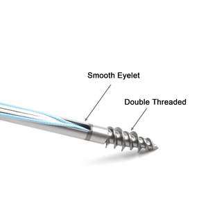 Anclaje ortopédico desechable para implante de anclaje de titanio con ojal liso para cirugía de artroscopia tornillo de anclaje de sutura en - Product Image 3