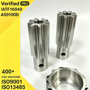 Eje de Transmisión Reforzado CNC Torneado y Fresado con Ranura, Eje Estriado de Precisión con Chavetero, Pieza Personalizada para Caja de Cambios Automotriz - Product Image 1