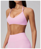 Ropa Deportiva para Mujer, Top de Yoga de Alta Sujeción, Ropa de Gimnasio a Prueba de Impactos, Sujetador Deportivo Ajustable con Espalda Descubierta, Sujetador Deportivo Sin Costuras para Yoga