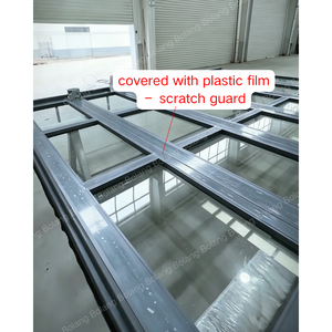 Porte sectionnelle <span class=keywords><strong>automatique</strong></span> Bolang à haute vitesse, gain de place, cadre en aluminium moderne, porte de <span class=keywords><strong>garage</strong></span> en verre transparent à vue complète - Product Image 5