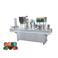 Machine de remplissage et de scellage automatique-Scelleuse de boissons à double tasse pour thé, jus, smoothies-Scelleuse de tasses commerciale à grande vitesse