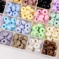 Perles acryliques en forme de haricot de 14 mm, couleur crème, perles intercalaires pour la fabrication de bijoux DIY, accessoires pour chaîne de téléphone, bracelet, porte-clés