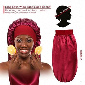 Bonnet en satin personnalisé avec logo, motif papillon imprimé, pour tresses longues et dreadlocks – Toutes saisons pour femmes - Product Image 5