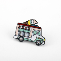 Custom Ice Cream Van Lapel Pin Manufacturer Soft Enamel Lapel Pin Kids Decoration