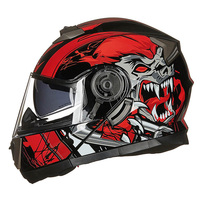 Casque de moto unisexe à double visière pour hommes, modulaire, pilote de course de motocross, casquette de sécurité complète
