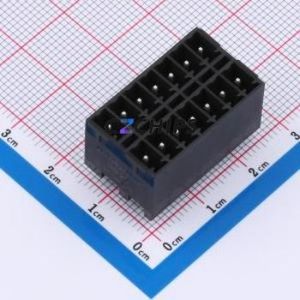 DB2EVHB-3.5-2*7P-BK Plug-in Terminal Block Through hole,P=3.5mm Connector Board-to-Board / Socket - Closed 2x7P 3.5mm Black - Product Image 1