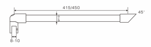 Support de fixation mural à 45 degrés <span class=keywords><strong>pour</strong></span> <span class=keywords><strong>paroi</strong></span> de <span class=keywords><strong>douche</strong></span> en verre, <span class=keywords><strong>barre</strong></span> de <span class=keywords><strong>stabilisation</strong></span> <span class=keywords><strong>pour</strong></span> panneau fixe - Product Image 6