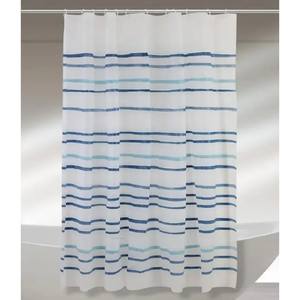 Tenda Doccia in PEVA 180x200 cm con Strisce Blu Multicolore - Product Image 1