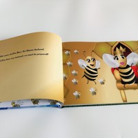 Impression colorée de livres à couverture rigide pour enfants d'outre-mer bon marché