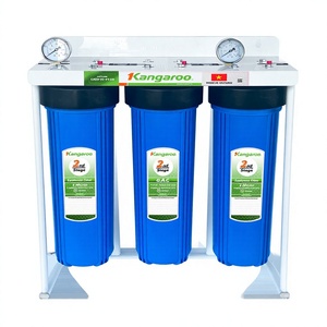 Purificador de Agua Manual Económico de 3 Etapas, Jumbo de 20'', con Filtración de 5 Micras, Caudal de 200 GPD, Rosca de Cobre, para Uso Doméstico y en Restaurantes - Product Image 1