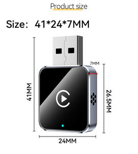 New <b>USB</b> Upgrade CarPlay Android Auto <b>Adapter</b> Stable Black Glass Connection for IOS/Android Devices - Product Image 4