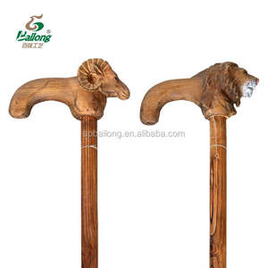 מאומת ספק פופולרי אמנות ומלאכות מגולף בעלי החיים ידית עץ הליכה מקל - Product Image 4