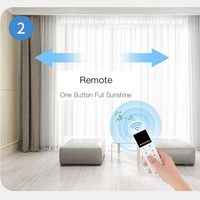 Moteurs de rideaux électroniques Bluetooth intelligents miniatures en gros pour la maison, avec rail télescopique pour usage professionnel