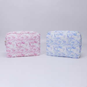 Bolsa de Cosméticos Personalizada con Estampado Animal, de Nailon, Grande, Portátil, Ecológica, Impermeable, con Cierre, para Viajes - Product Image 1