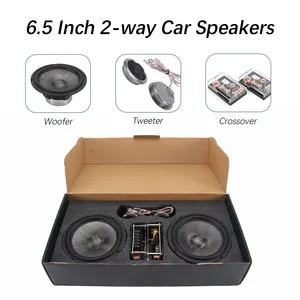 Speaker Mobil jangkauan penuh, speaker Mobil 2 arah 6.5 inci komponen 2 arah, klakson udara 160watt sistem audio untuk mobil super keras