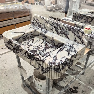 Tostone lussuoso naturale Calacatta Viola rettangolo di marmo <span class=keywords><strong>a</strong></span> parete lavello per il Design personalizzato casa Villa Hotel decorazione - Product Image 2