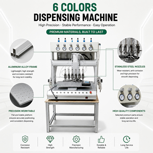 Machine de distribution CNC à 6 têtes et 6 couleurs, haute performance pour étiquettes en silicone et porte-clés - Product Image 2