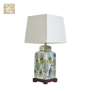 Tốt nhất Sản phẩm bán chạy trong USA gốm cửa hàng trực tuyến Peacock Bảng Đèn bán buôn lớn Đèn gốm - Product Image 5