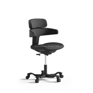 Chaise de <span class=keywords><strong>bureau</strong></span> exécutive ergonomique moderne en maille respirante, réglable en hauteur, avec accoudoirs pivotants, dossier mi-haut et soutien lombaire, pour chambre et maison - Product Image 3