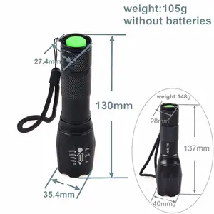 Led Tactical Flashlight Outdoor 1000 Lumen Zoomable Flash Light G700 Tactical XML T6 LED Rechargeable Flashlight