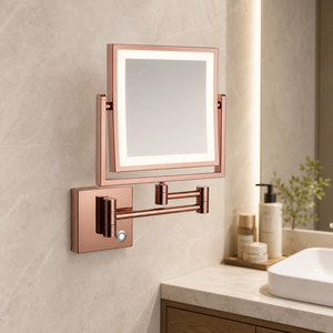 Specchio LED Intelligente <span class=keywords><strong>di</strong></span> Lusso Personalizzato con Cornice in Acciaio Inox, Illuminazione ad Alta Definizione, Certificazione IP44 per Uso in Bagno - Product Image 2