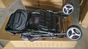 Poussette double moderne de luxe multifonctionnelle compacte pour jumeaux, pliable, pour une utilisation en extérieur, dans la chambre et la salle de bain - Product Image 6