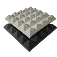 Panneaux acoustiques de conception pyramidale coton insonorisé en polyuréthane pour la cabine vocale de bureau améliore la clarté et l'insonorisation de la pièce