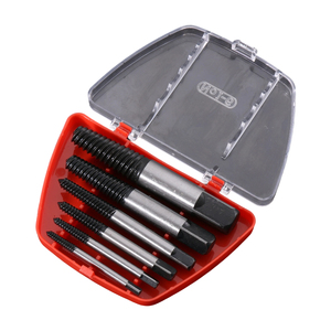 6 Stück beschädigter Schrauben extraktor und Entferner Set 1 #2 #3 #4 #5 #6 # für 1/8 1/4 3/8 1/2 5/8 3/4 7/8 1 Zoll Rohrrohr - Product Image 1