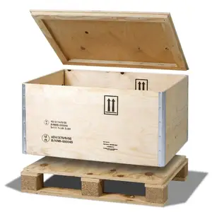 लकड़ी का पैलेट बॉक्स टिकाऊ सुंदर उच्च गुणवत्ता अच्छा भार वहन करने योग्य उचित मूल्य ठोस लकड़ी मानक निर्यात पैकेजिंग