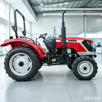 Tractor Agrícola de Tracción en las Cuatro Ruedas, Tractor Agrícola Multiusos para Arar y Sembrar