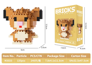 Ensemble de figurines de dessins animés en mini blocs de construction, <span class=keywords><strong>puzzle</strong></span> <span class=keywords><strong>3D</strong></span>, <span class=keywords><strong>nano</strong></span> micro briques, jouets en plastique, cadeaux promotionnels créatifs - Product Image 4