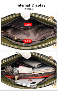 Sacs à main tendance pour femmes de couleur unie, sacs à main à lettres, sacs de créateurs de haute qualité pour femmes - Product Image 6