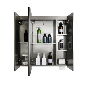 नई डिजाइन संगीत टच स्क्रीन स्मार्ट बाथरूम दर्पण कैबिनेट X80 <span class=keywords><strong>3</strong></span> दरवाजे का नेतृत्व किया - Product Image 3