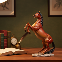Sculpture de cheval en résine, figurine écologique, cadeau anime pour la décoration Feng Shui de la maison et usage professionnel, statue de cheval de luxe pour la décoration