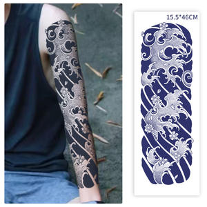 Últimos 15 días arte corporal Sexy brazo completo Oriental cereza <span class=keywords><strong>pierna</strong></span> temporal Semi permanente tinta tatuaje <span class=keywords><strong>hombre</strong></span> flor brazo tatuaje pegatinas - Product Image 2